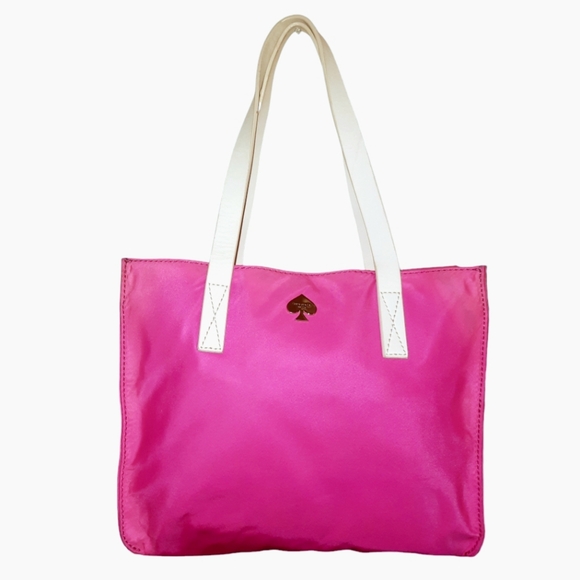 kate spade Handbags - KATE SPADE Berry Street Elise Nylon Tote w/ Leather Straps Zinnia Pink Medium